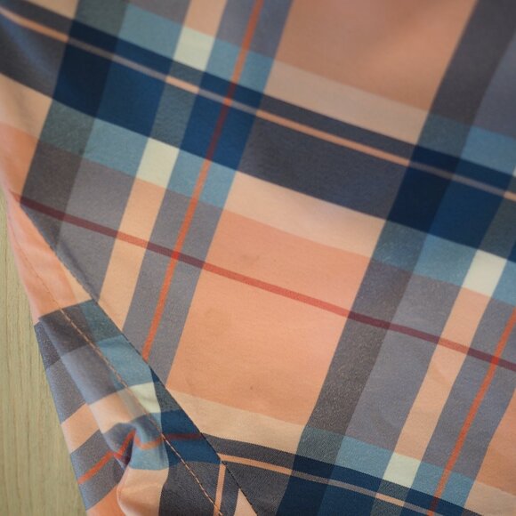 St John's Bay Men's Plaid Button-Down Shirt - Pink and Blue sz Small Classic Fit - Picture 10 of 10